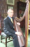 Simon with the harp