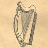 Harp of Antique Form made for the Bardic Music by Arnold Dolmetsch