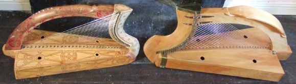 Replicas of the Queen Mary & Lamont harps