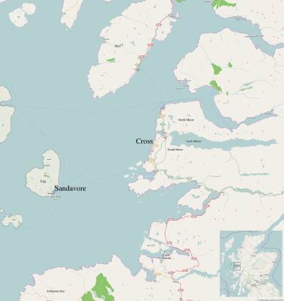 Map of Morar and Eigg